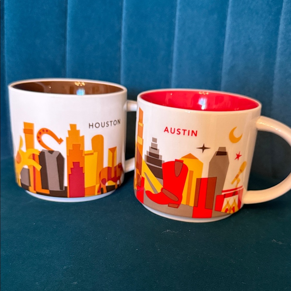 Starbucks You Are Here collection mugs The great state of Texas!